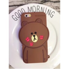 iPhone 6 6s Plus 5.5 - 3D Silicone Cartoon Cute Soft Protective Phone Cover Case - Bear